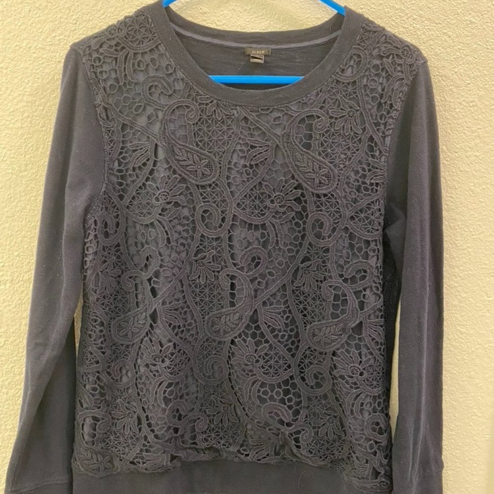 J Crew Lace Sweater